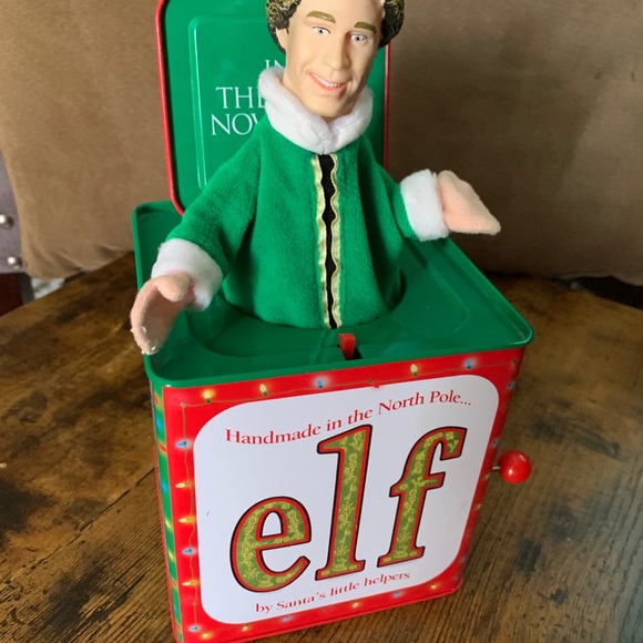 Elf The Movie Promo Jack In Box Toy Will Ferrell 2003 Rare Collectors Christmas - Picture 1 of 9